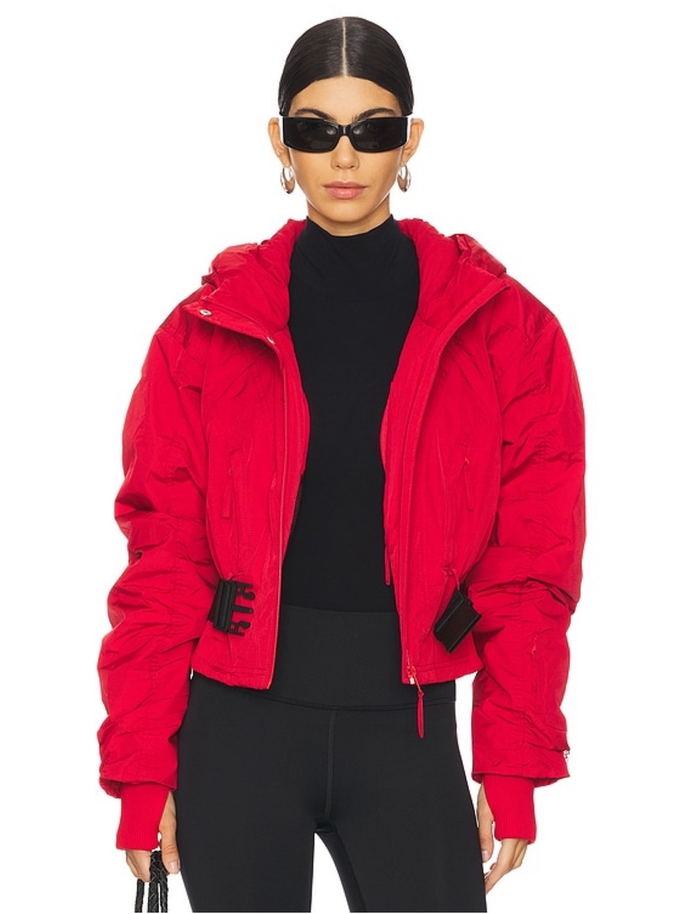 Free People Powder Vixen Ski Jacket Red XL
